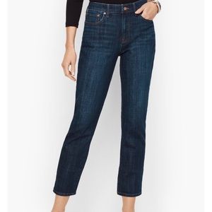 Talbots High Waist Straight Ankle Jean